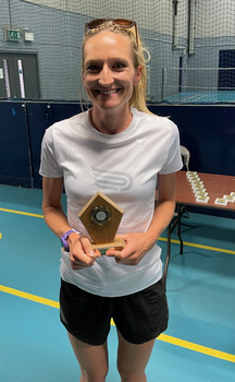 This photo is of Stephanie Giles. It appears on the Facebook page of the Bedfordshire Amateur Athletic Association